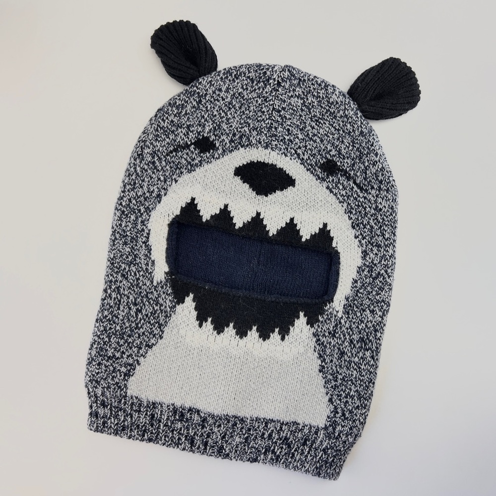J Crew Crewcuts Kids Wool Bear Balaclava Hat